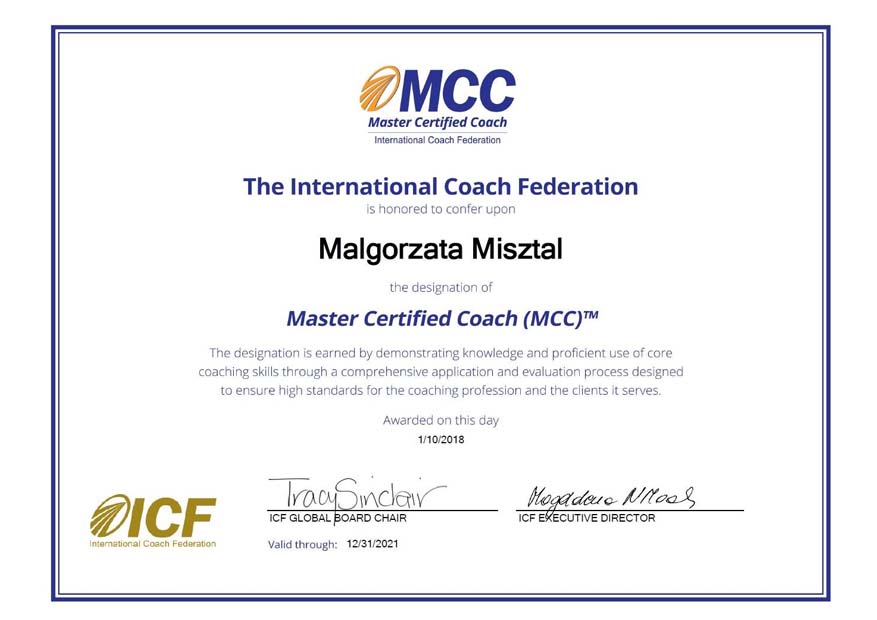 Małgorzata Misztal MCC ICF